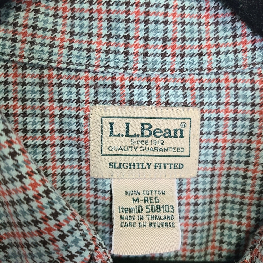 L.L. Bean Scotch Plaid‎ Flannel shirt M